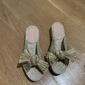 Loeffler Randall Gold Sandals